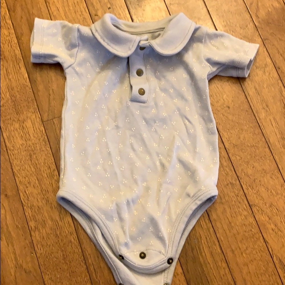 Loved baby collared onesie